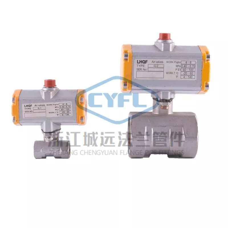 3PC Pneumatic Ball Valves